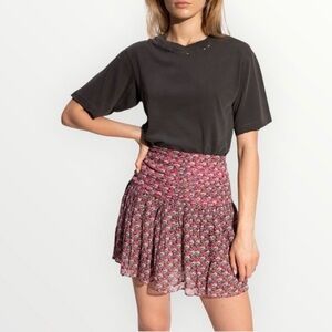 Zadig & Voltaire Javala Skull Mini Skirt Rocker Chic French Muse XS Size 2 (34)